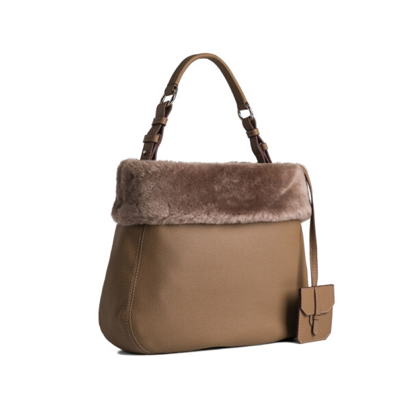 Luna Dark Beige Sheepskin Fur