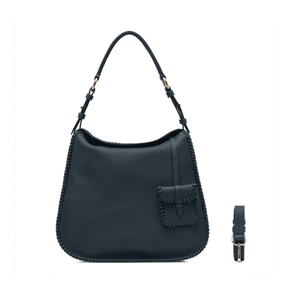 Luna Stitched Navy Blue