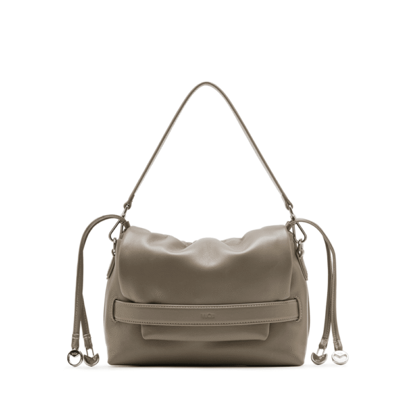 Mini Liora Taupe Leather